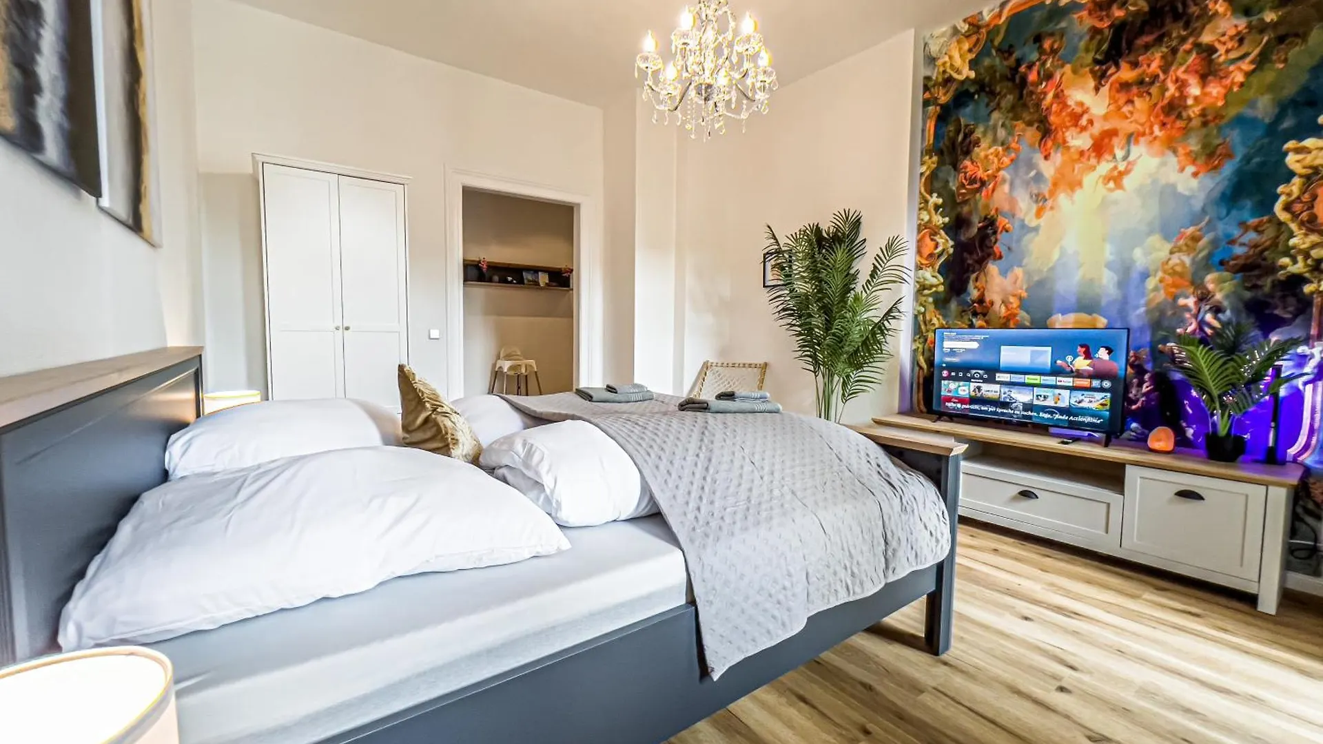 Grosse 3 Schlafzimmer Unterkunft Mit Kueche, Bad, Waschmaschine & Balkon Am Zoo Leipzig 0*,